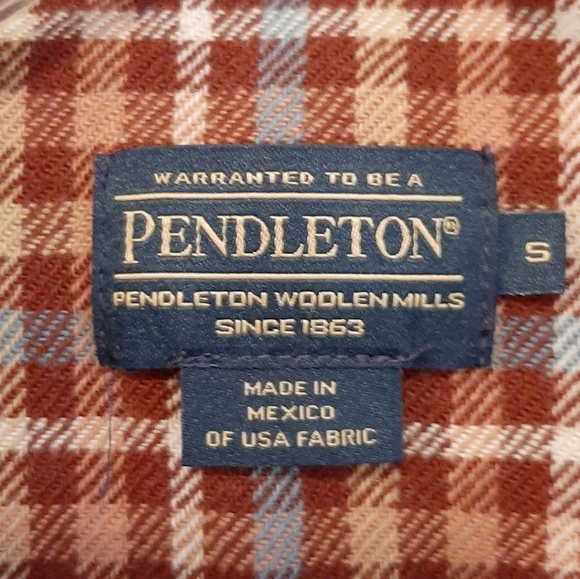 Vintage Pendleton Wool Plaid Flannel Button Down Shirt Gorpcore Camping Retro - Picture 9 of 11